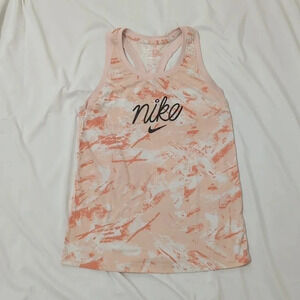 Nike Dri-Fit Muscle Shirt, Color Orange Camouflage Size XS